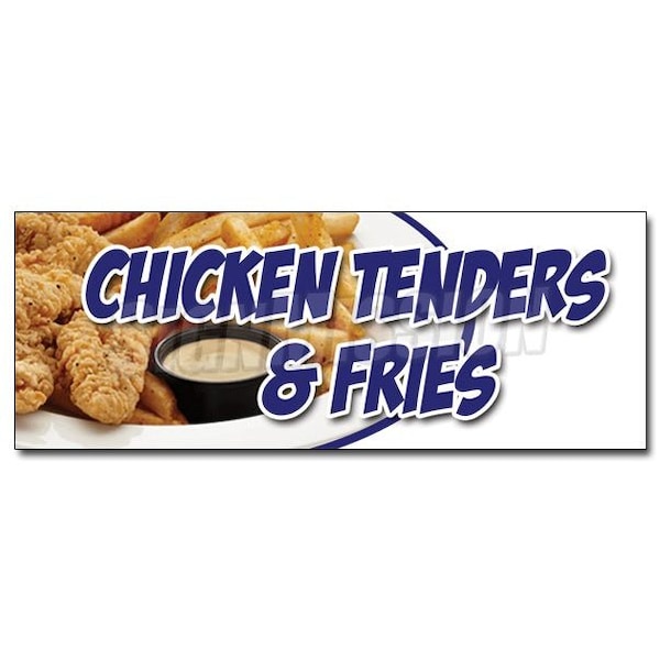 CHICKEN TENDERS & FRIESsticker fried hot fresh crispy special food, D-36 Chicken Tenders & Fries